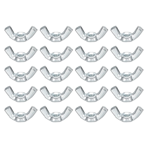 Uxcell #8-32 Wing Nut 60Pcs, Carbon Steel Butterfly Wing-Nut Fasteners Parts