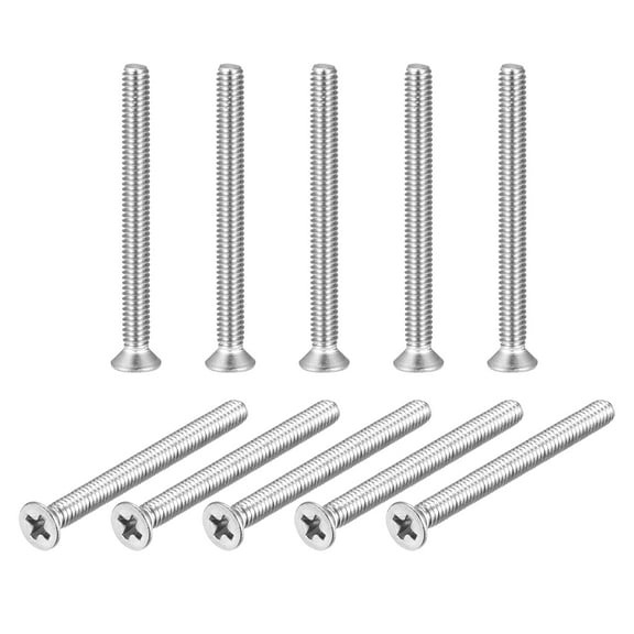 Uxcell 8#-32x1-3/4" Flat Head Machine Screws Phillips 304 Stainless Steel Bolts 25 Pack