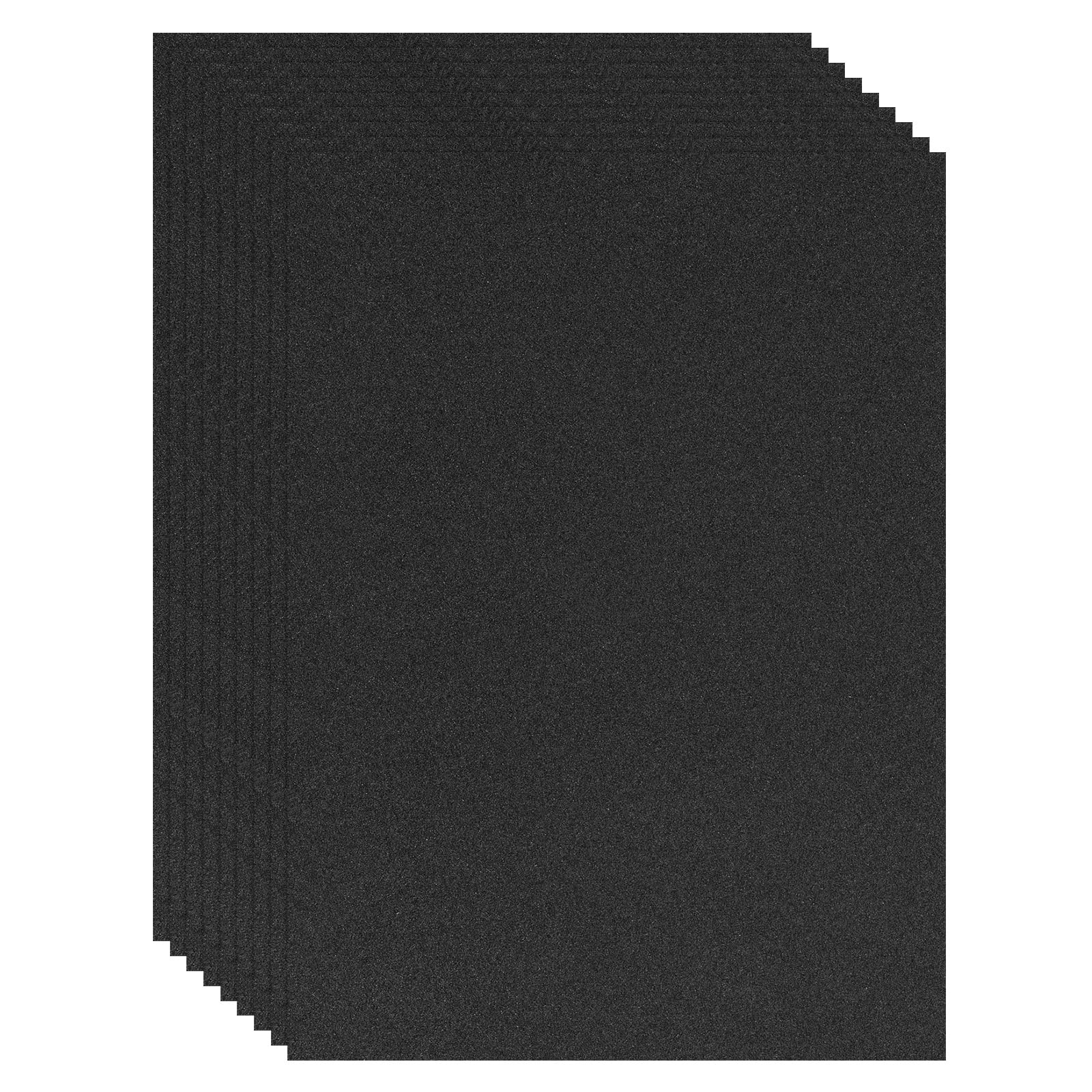 Uxcell 8.3x11.4 Sanded Pastel Art Papers Colored Pastel Papers, Black ...