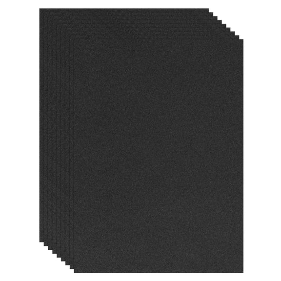 Uxcell 8.3x11.4 Sanded Pastel Art Papers Colored Pastel Papers, Black, 10Pcs