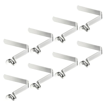 Uxcell 8.3x7mm Kayak Paddle Snaps, Hollow Button Single Pin Lock Tube Tent Pole Spring Clips, 8 Pack