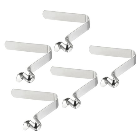 Uxcell 8.3x8mm Kayak Paddle Snaps, Hollow Button Single Pin Lock Tube Tent Pole Spring Clips, 5 Pack