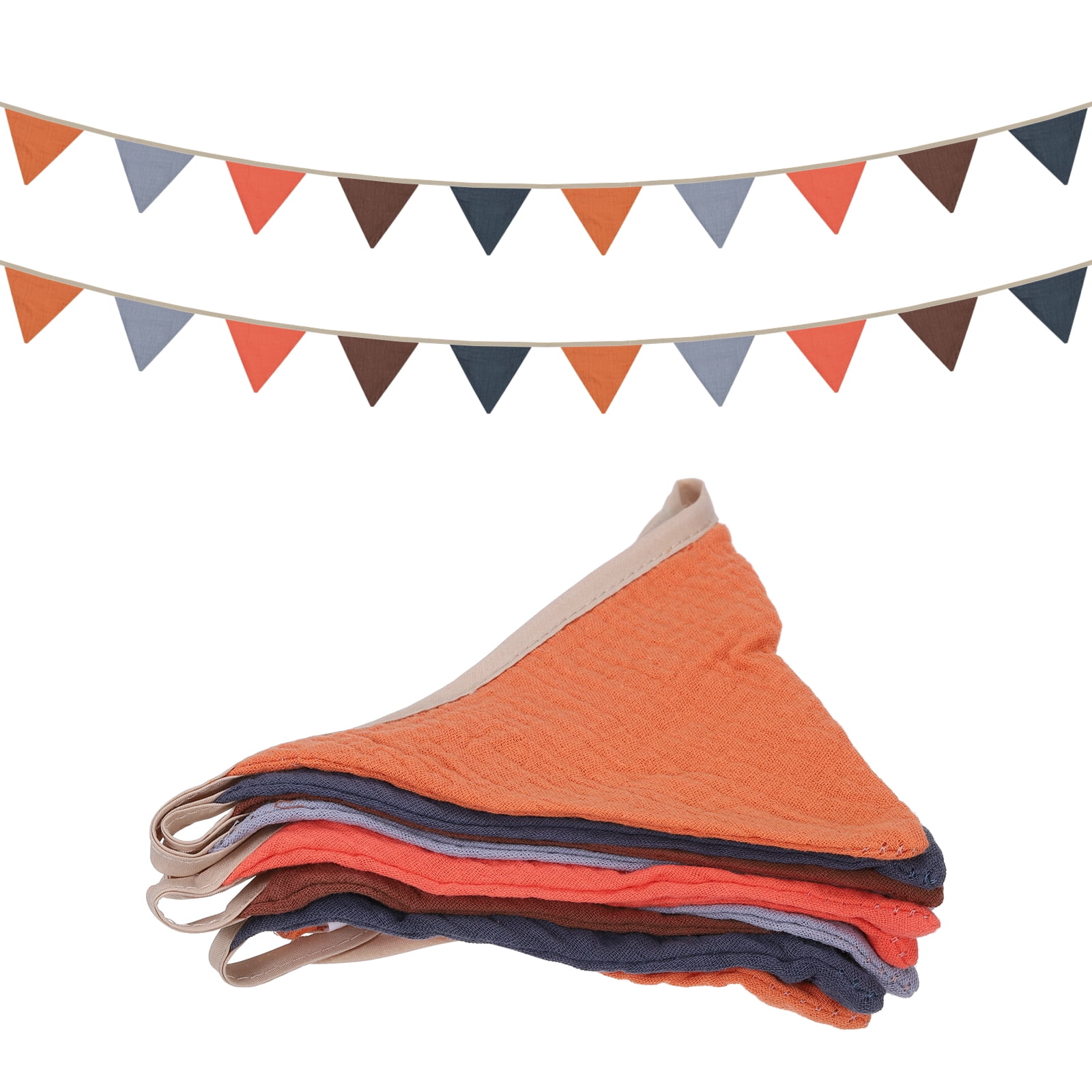 Uxcell 8.5 Feet Garland Pennant Bunting Fabric Flags Hangings Banner ...