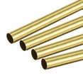 thumbnail image 1 of Uxcell 8.5mm OD 0.2mm Wall Thickness 300mm Length Brass Round Tube 4 Pack, 1 of 5