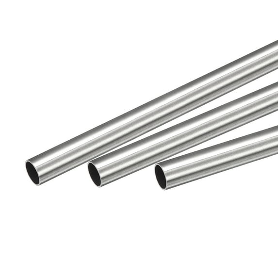 Uxcell 8.5mm x 0.4mm x 250mm 304 Stainless Steel Capillary Tube for Industry, 3Pack