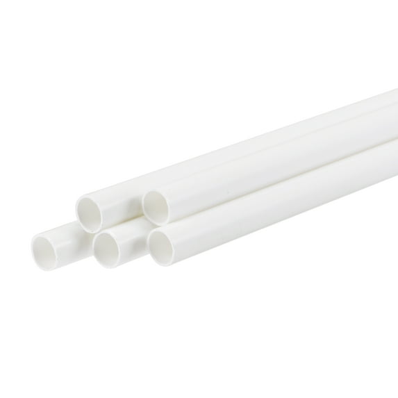 Uxcell 8.5mmx10mmx250mm White Plastic Model Tube ABS Round Tube for Model Making DIY 5 Pack