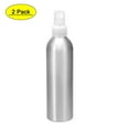 thumbnail image 1 of Uxcell 8.5oz/250ml Spray Bottle with Clear Mist Sprayer Aluminium Silver Tone 2 Pack, 1 of 5