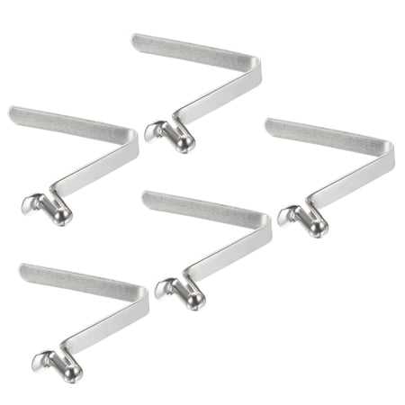 Uxcell 8.5x5mm Kayak Paddle Snaps, Hollow Button Single Pin Lock Tube Spring Clips for Tent Pole, 5 Pack