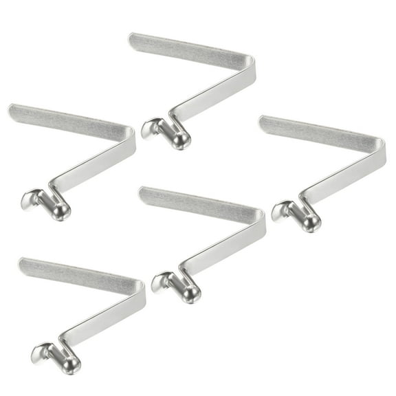 Uxcell 8.5x5mm Kayak Paddle Snaps, Hollow Button Single Pin Lock Tube Spring Clips for Tent Pole, 5 Pack