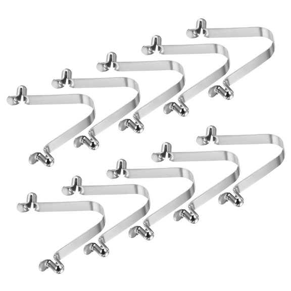 Uxcell 8.5x6mm Kayak Paddle Snaps, Hollow Button Double Pins Lock Tube Spring Clips for Tent Pole, 10 Pack