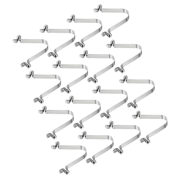 Uxcell 8.5x6mm Kayak Paddle Snaps, Hollow Button Double Pins Lock Tube Spring Clips for Tent Pole, 16 Pack