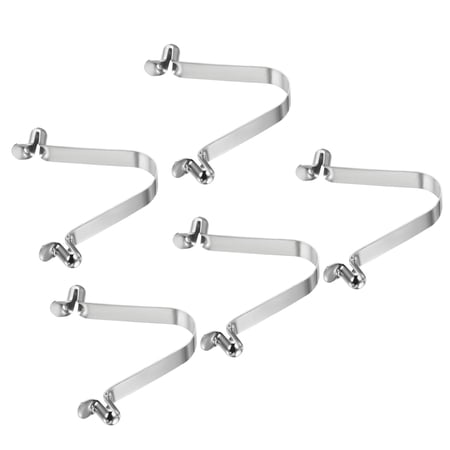 Uxcell 8.5x6mm Kayak Paddle Snaps, Hollow Button Double Pins Lock Tube Spring Clips for Tent Pole, 5 Pack