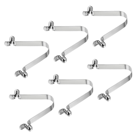 Uxcell 8.5x6mm Kayak Paddle Snaps, Hollow Button Double Pins Lock Tube Spring Clips for Tent Pole, 6 Pack