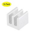 thumbnail image 1 of Uxcell 8.5x8.5x8mm Silver Tone Sticky Aluminum Heatsink Electronics Cooler 10 Pcs, 1 of 5