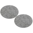 thumbnail image 1 of Uxcell 8.7" Dia. Adhesive Non-Slip Backed Felt, 2 Pcs 5mm Thick Round Lamp Base Anti-Slip Mat Anti-Scratch Pad, Gray, 1 of 6