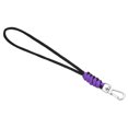 thumbnail image 1 of Uxcell 8.7" Paracord Braided Lanyard Keychain Survival Wrist Strap with Hook Purple, 1 of 6