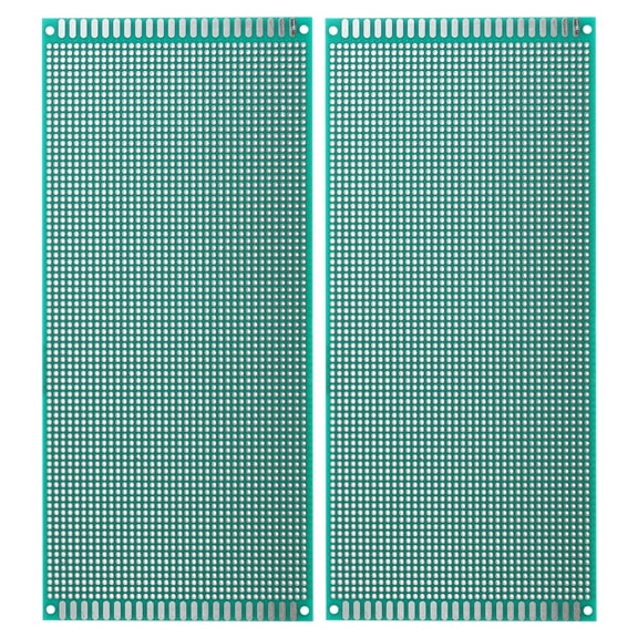 Uxcell 8.7" x 3.9" Double Sided PCB Board, 2 Pcs, Green