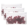 thumbnail image 1 of Uxcell 8.7"x2"x5.3" Reusable Freezer Bag, 3 Pcs Leakproof Zip Food Storage Stand Up Bags Fridge Snack Vegetable Fruit Ice Container for Long-Lasting Freshness, Transparent, 1 of 7