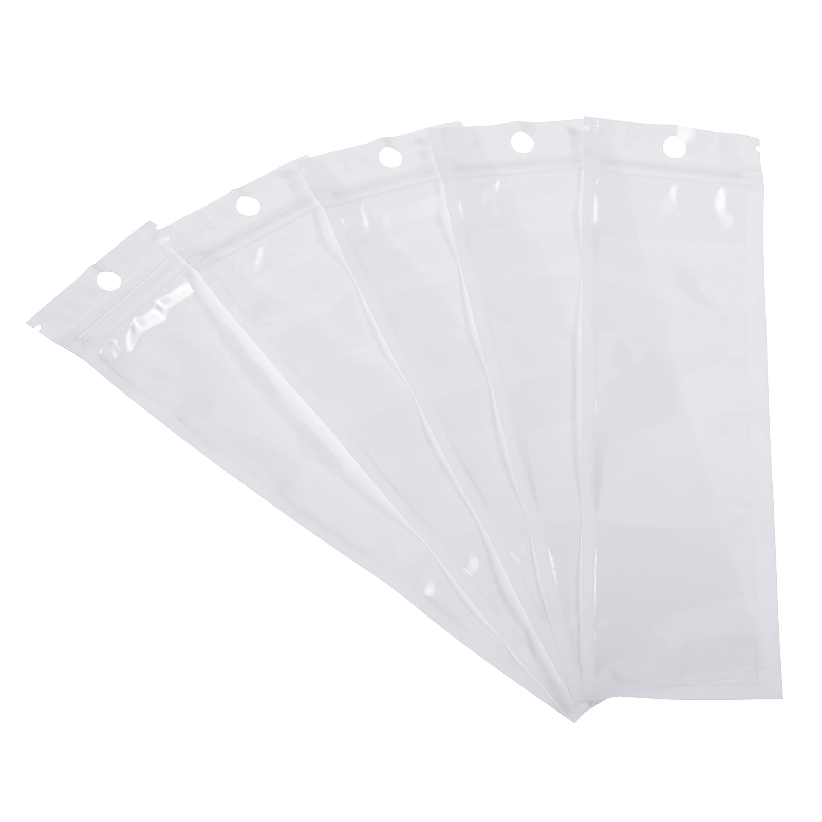 Crystal Clear Zip Bags + Round Hang Hole 3 x 10 100 Pack