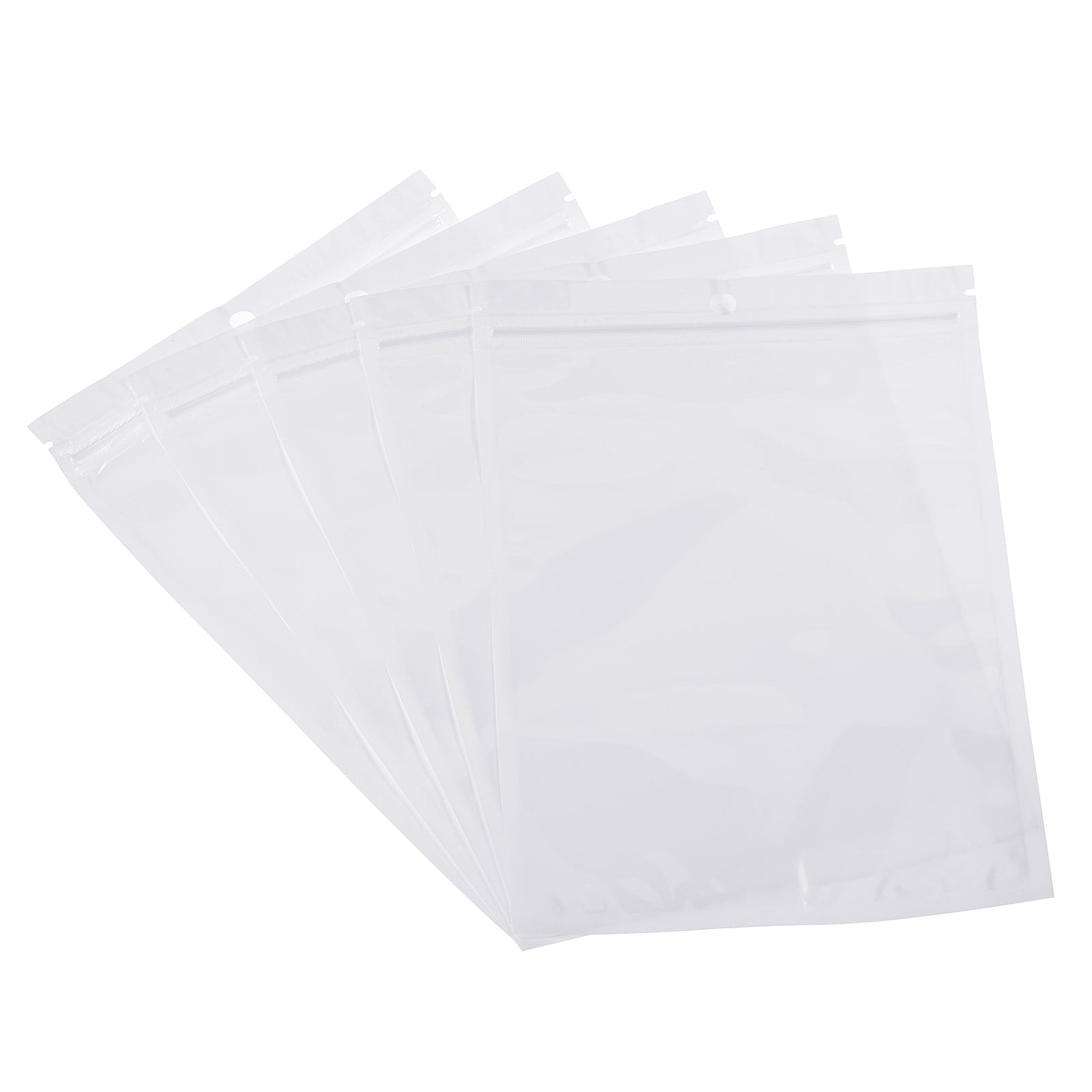 Uxcell 6.3x3.5 Holographic Bags, 100 Pack PET Plastic Resealable