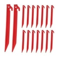 thumbnail image 1 of Uxcell 8.8 Inch Plastic Camping Tent Stakes Pegs with Hook Red 16Pcs, 1 of 6