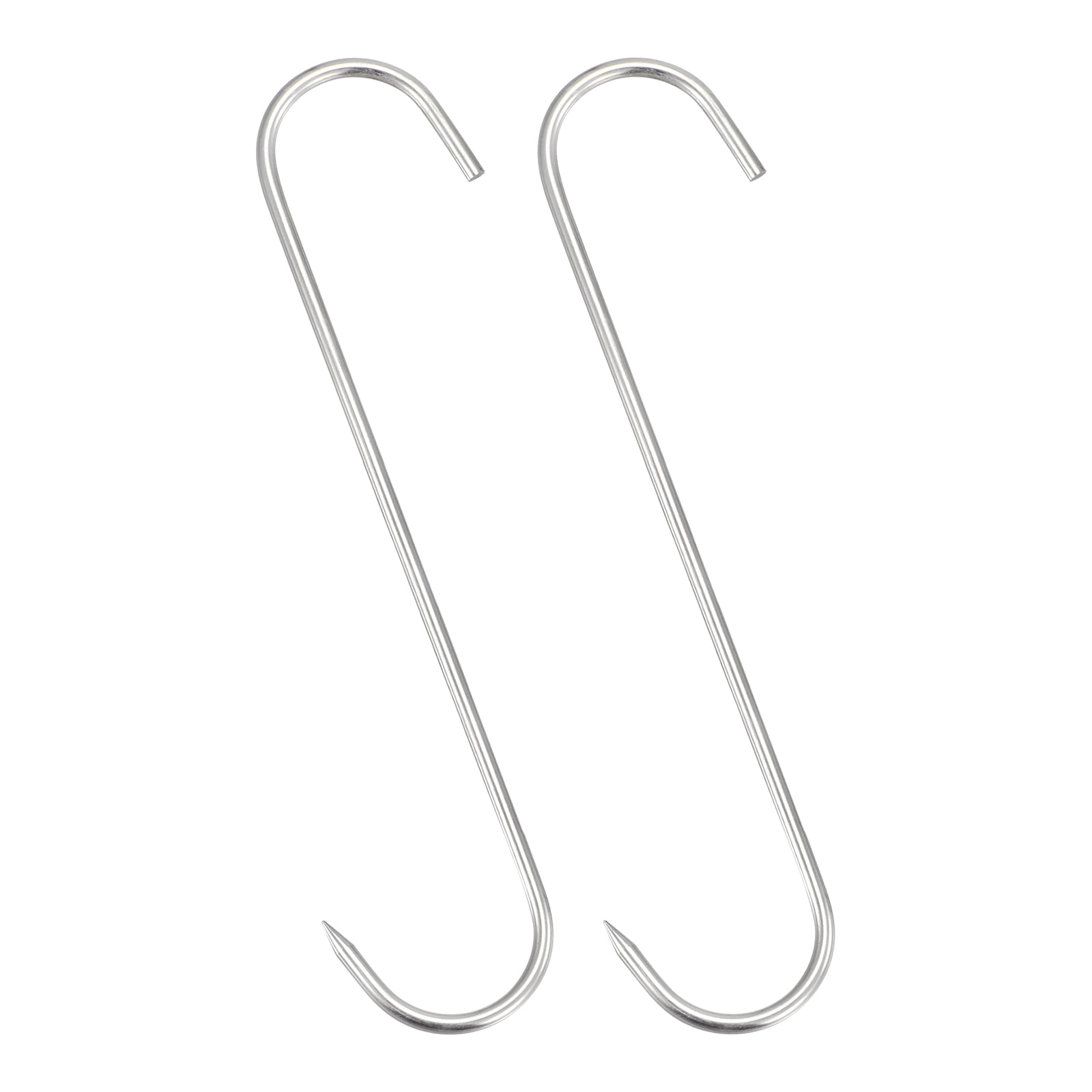 Uxcell 8.86 Meat Hooks, 0.2 Thick Stainless Steel S-Hook, Meat