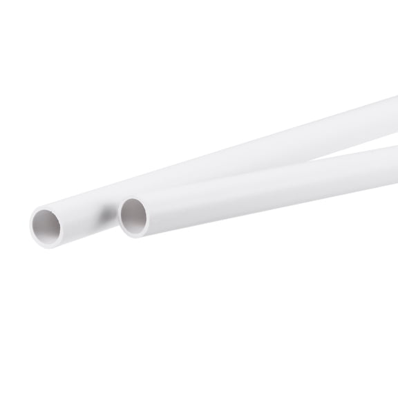 Pipe Round Rigid Plastic Tube 6.8mm ID 8.8mm OD 500mm White for Water Pipe,Crafts,Decoration,Cable Sleeve 2 Pack 8.8mm ID 11mm OD