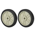 thumbnail image 1 of Uxcell 8" Air Compressor Wheel, 2 Pack Universal Air Compressor Replacement Part with 0.8" Hole, Beige, 1 of 5