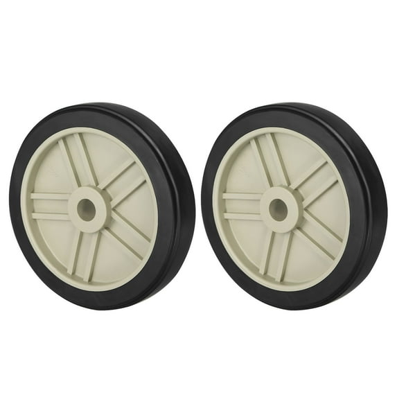 Uxcell 8" Air Compressor Wheel, 2 Pack Universal Air Compressor Replacement Part with 0.8" Hole, Beige