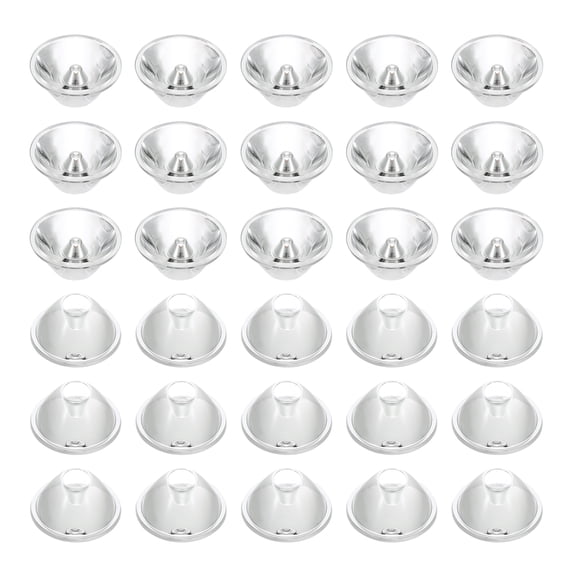 Uxcell 8 Degree 20mm High Power LED Lens, 30 Pcs LED Reflector Collimator Acrylic Optical PMMA Smooth Surface Lenses Focusing LED Lens for 1W LED Light Lamp Bulb Spotlight Panel, Clear