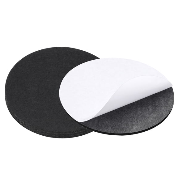 Uxcell 8" Diameter Felt Furniture Pads, 4 Pcs 1/2" Thick Lamp Base Felt, Black
