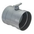 thumbnail image 1 of Uxcell 8" HVAC Duct Manual Volume Damper, PP Adjustment Flame Retardant Airflow Backdraft Damper Control Dark Grey, 1 of 5