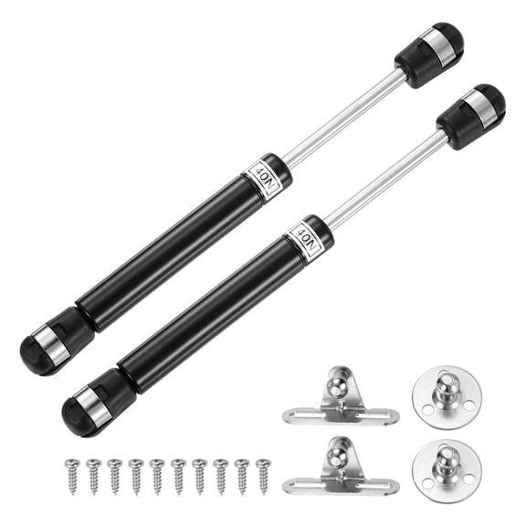 Uxcell 8 Inch 40N/9lb Gas Shock Strut Lift Support, (Black, Set of 4)