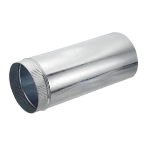 Uxcell 8 Inch Galvanized Duct, 15.7 Inch Long Furnace Pipe, Crimped End Connection Ducting Pipe Supply for Dryer HVAC Systems