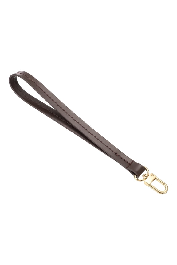 8 Inch Genuine Leather Purse Strap, 0.43 Inch Wide Short Shoulder Bag Strap Replacement Purse Straps Replacement for Women DIY Handbag Underarm Shoulder Bags, Brown