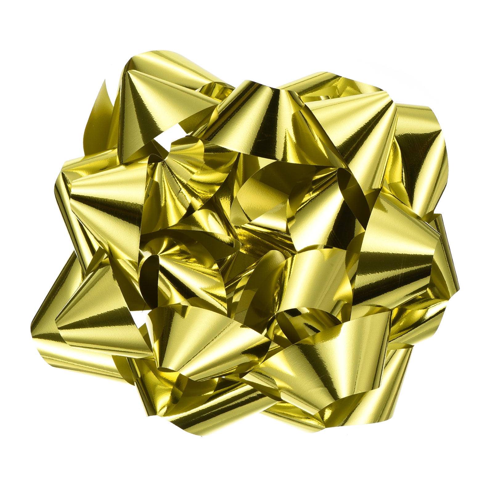 Uxcell 8 Inch Large Gift Bow Metallic Christmas Bows Gold for Gift Wrapping 2Pcs