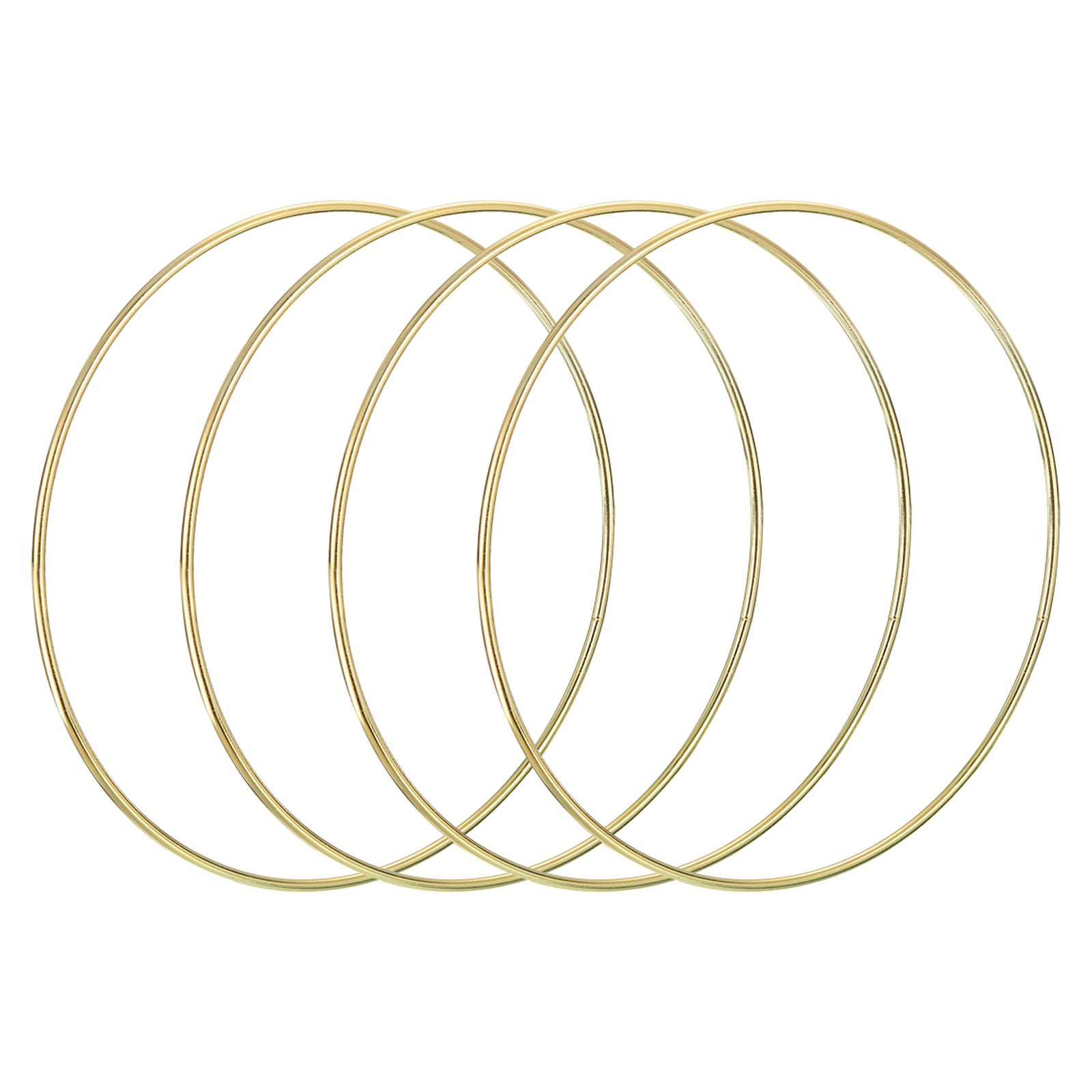 Uxcell 8 Inch Metal Floral Hoop Wreath Macrame Crafts Rings for DIY ...