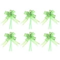 thumbnail image 1 of Uxcell 8 Inch Pull Bows Ribbon Gift Wrapping String Gold Thread Style Decorative Bow Tie Green 100 Pack, 1 of 5