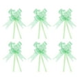 thumbnail image 1 of Uxcell 8 Inch Pull Bows Ribbon Gift Wrapping String Rose Pattern Decorative Bow Tie Green 100 Pack, 1 of 5