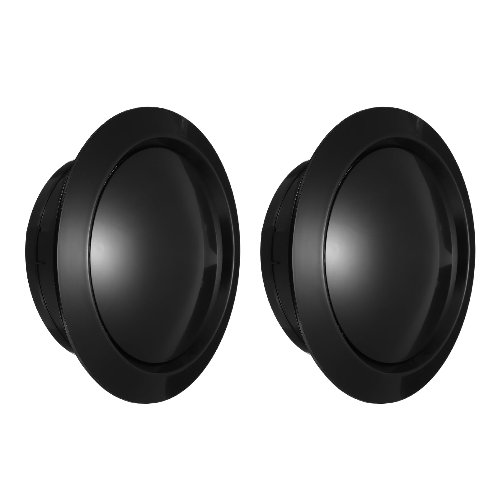 Uxcell 8 Inch Round Air Vent, 2pcs ABS Adjustable Soffit Exhaust Vent Cover, Black