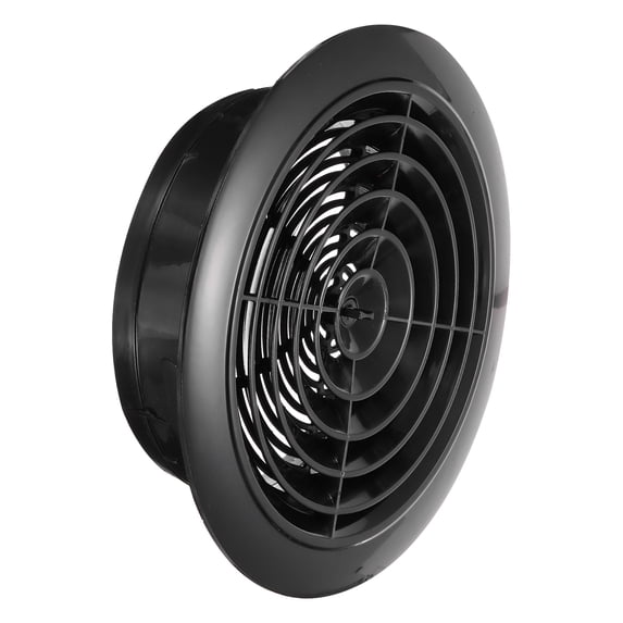 Uxcell Round Air Vent Cover, Soffit Vents ABS Adjustable Ceiling Vent Covers Air Vent Louver for Bathroom Kitchen 8 Inch