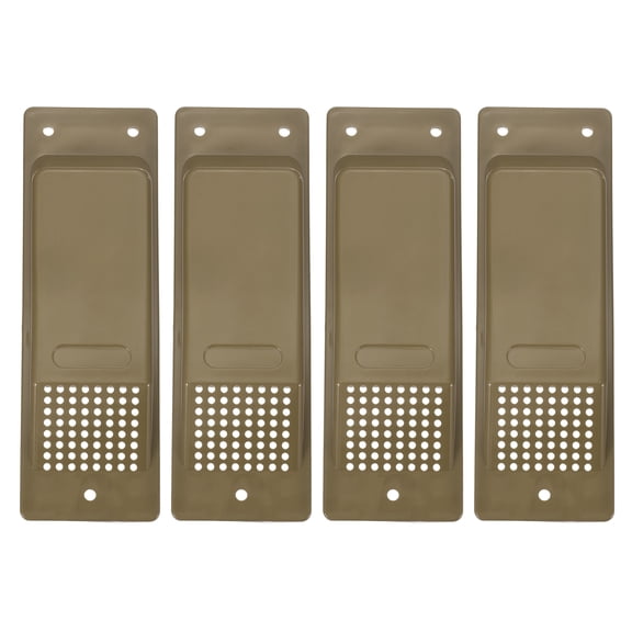Uxcell 8 Inch Shipping Container Air Vent, 4 Pcs Cross Flow Ventilation Vent Kit Reduce Heat Humidity for Cargo Shipping Container Trucks Spaces, Brown