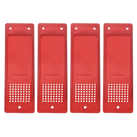 Uxcell 8 Inch Shipping Container Air Vent, 4 Pcs Cross Flow Ventilation Vent Kit Reduce Heat Humidity for Cargo Shipping Container Trucks Spaces, Dark Red