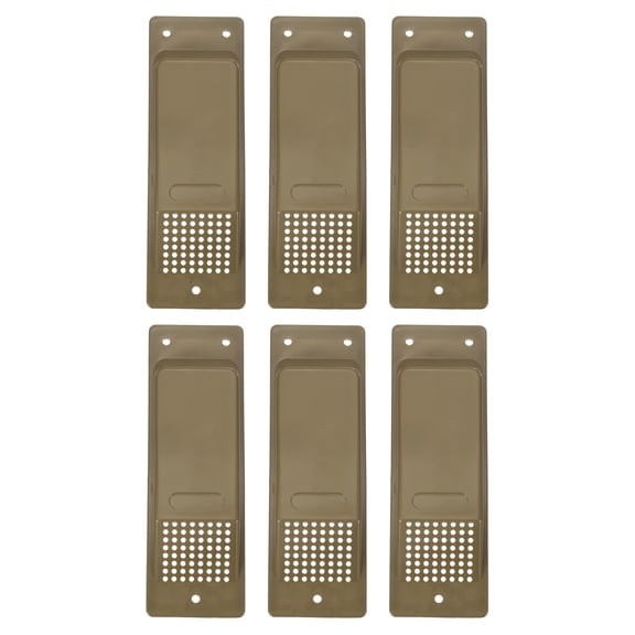 Uxcell 8 Inch Shipping Container Air Vent, 6 Pcs Cross Flow Ventilation Vent Kit Reduce Heat Humidity for Cargo Shipping Container Trucks Spaces, Brown