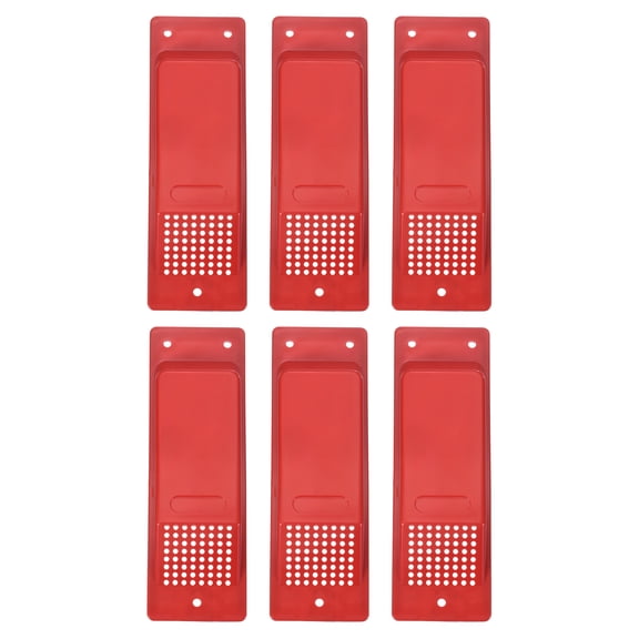 Uxcell 8 Inch Shipping Container Air Vent, 6 Pcs Cross Flow Ventilation Vent Kit Reduce Heat Humidity for Cargo Shipping Container Trucks Spaces, Dark Red