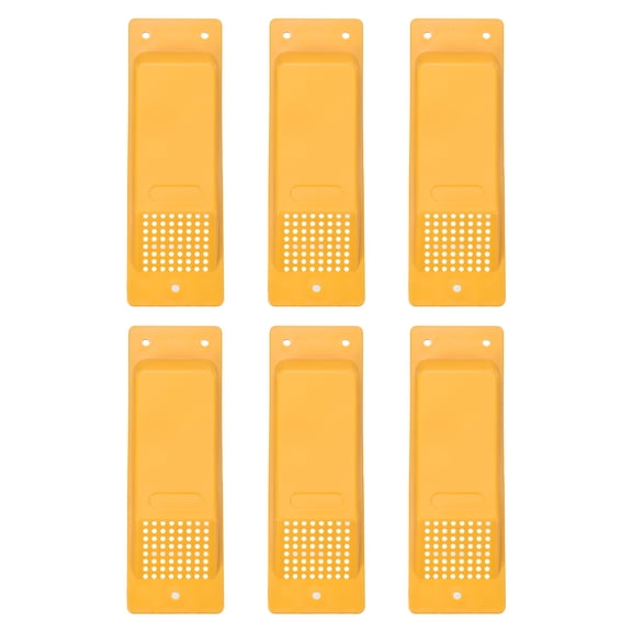 Uxcell 8 Inch Shipping Container Air Vent, 6 Pcs Cross Flow Ventilation Vent Kit Reduce Heat Humidity for Cargo Shipping Container Trucks Spaces, Dark Yellow