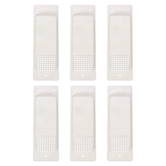 Uxcell 8 Inch Shipping Container Air Vent, 6 Pcs Cross Flow Ventilation Vent Kit Reduce Heat Humidity for Cargo Shipping Container Trucks Spaces, White