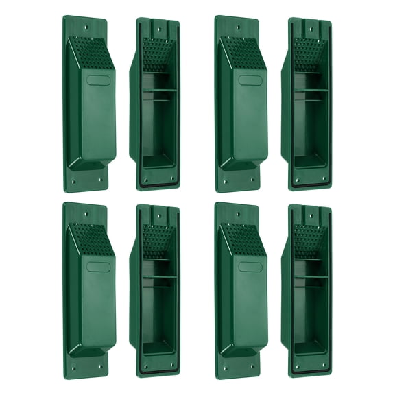 Uxcell 8 Inch Shipping Container Air Vent, 8 Pack Cross Flow Ventilation Vent Kit Reduce Heat Humidity for Shipping Container Trucks Cargo Spaces, Green