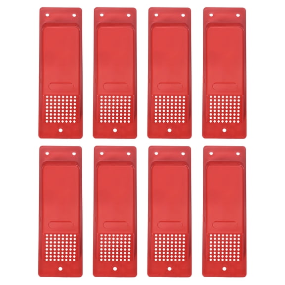 Uxcell 8 Inch Shipping Container Air Vent, 8 Pcs Cross Flow Ventilation Vent Kit Reduce Heat Humidity for Cargo Shipping Container Trucks Spaces, Dark Red
