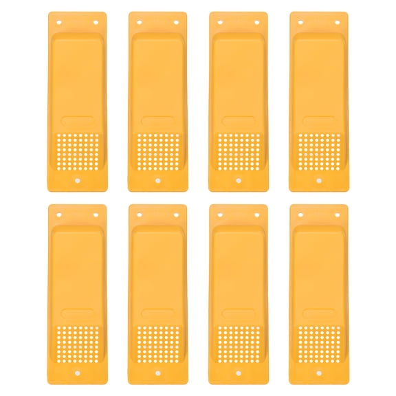 Uxcell 8 Inch Shipping Container Air Vent, 8 Pcs Cross Flow Ventilation Vent Kit Reduce Heat Humidity for Cargo Shipping Container Trucks Spaces, Dark Yellow